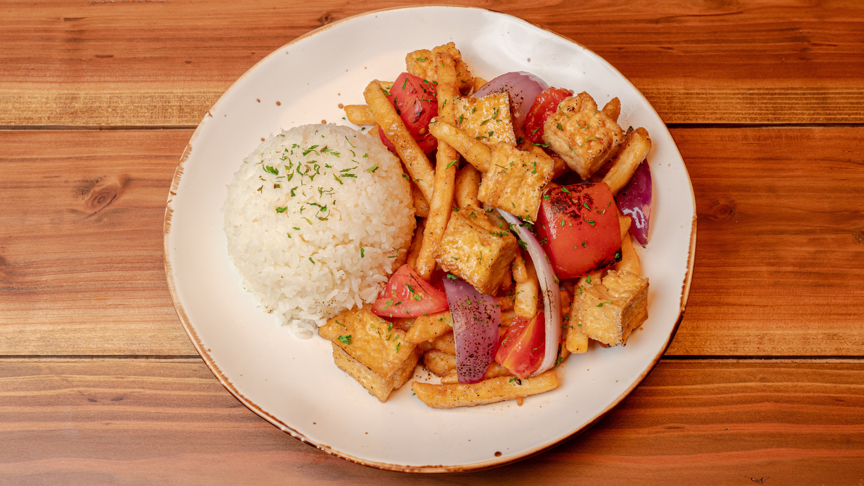 Saltado Fries - Tofu menu item